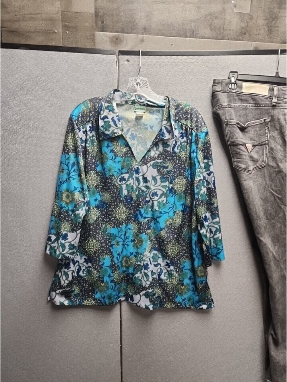 SARA MORGAN Women’s Floral Blouse Size XL Cottagecore VTG